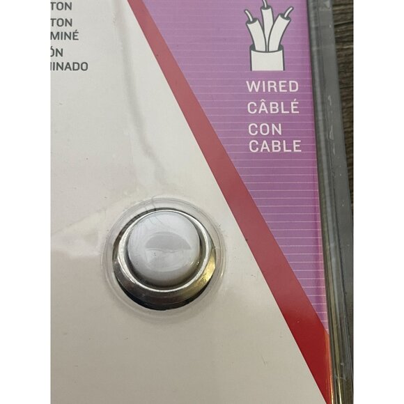 Utilitech Wired Lighted Button Nickel Finish Part #2369365 New opened package - Picture 7 of 8